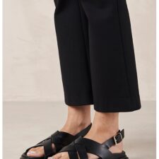 Sandale slingback de piele Trunka