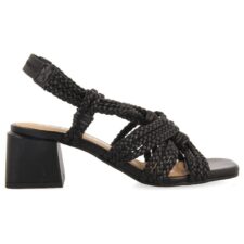 Sandale slingback de piele cu aspect impletit Maliq