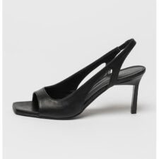 Sandale slingback de piele cu toc stiletto