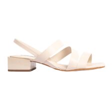 Sandale slingback de piele ecologica Nency