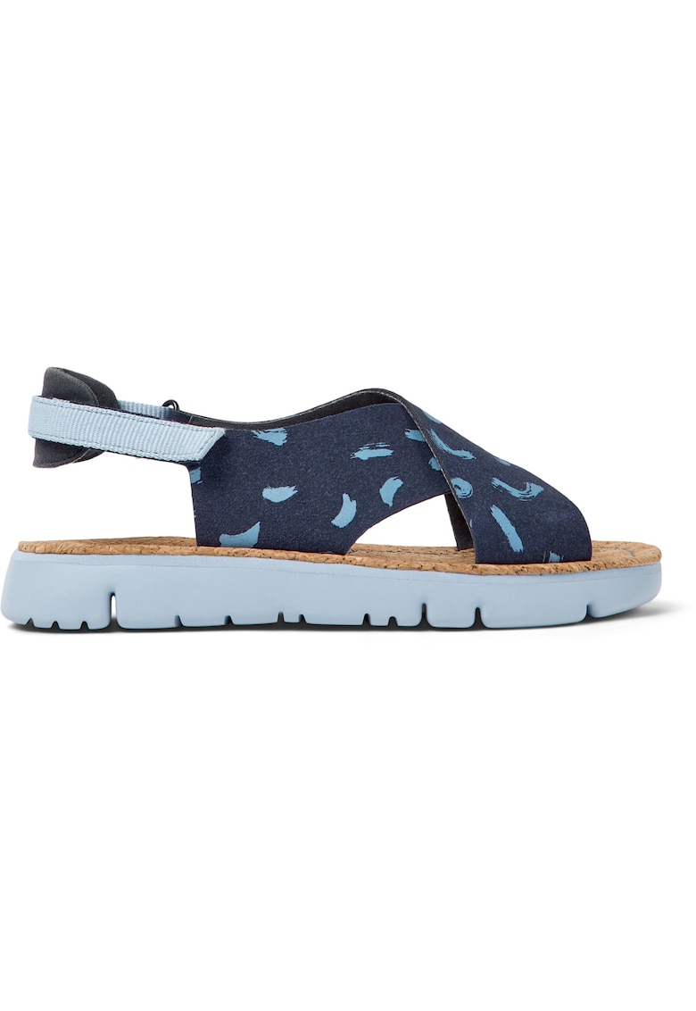 Sandale slingback de piele nabuc Oruga 27397 1 Sandale slingback de piele nabuc Oruga 27397