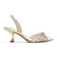 Sandale slingback decorate cu strasuri Elega