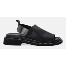 Sandale slingback din piele cu nituri