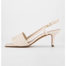 Sandale slingback din piele ecologica