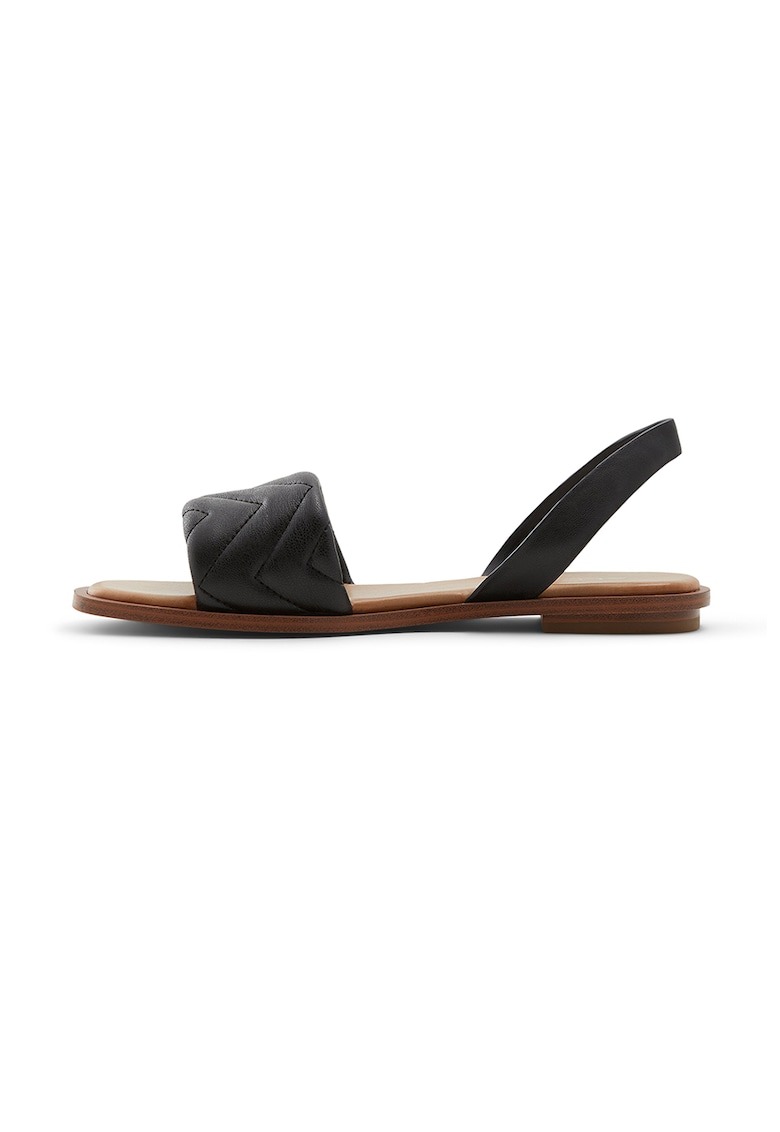 Sandale slingback din piele ecologica cu aspect matlasat Grirawiaflex 1 Sandale slingback din piele ecologica cu aspect matlasat Grirawiaflex