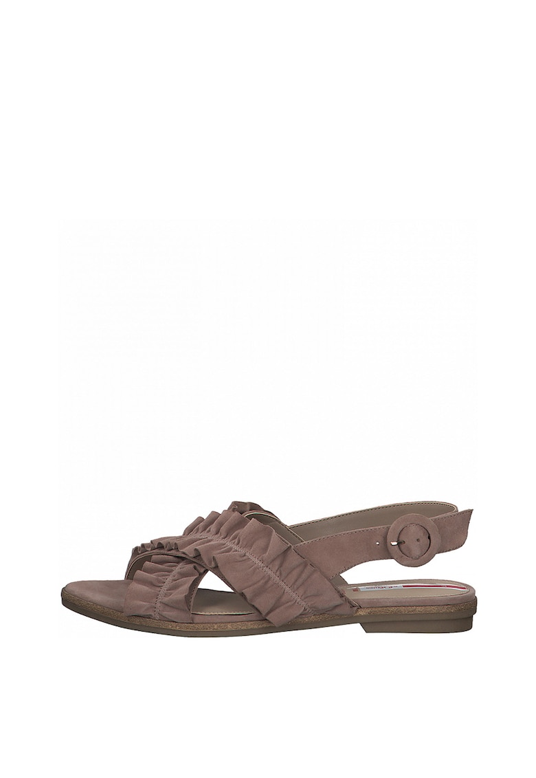 Sandale slingback din piele intoarsa 1 Sandale slingback din piele intoarsa