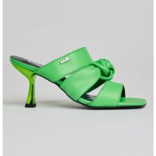 Sandale slip-on de piele cu detaliu innodat