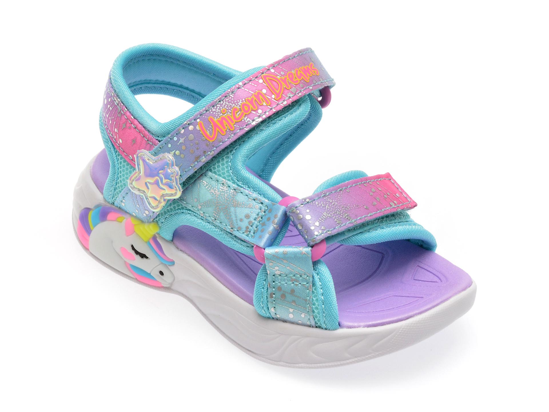 Sandale sport SKECHERS albastre, 302682N, din material textil 1 Sandale sport SKECHERS albastre