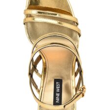 Sandale stiletto cu aspect lacuit Penla