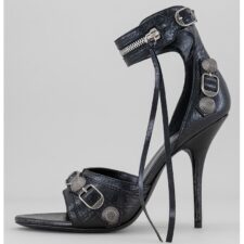 Sandale stiletto cu bareta pe glezna Cagole