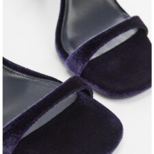 Sandale stiletto de catifea Viviane