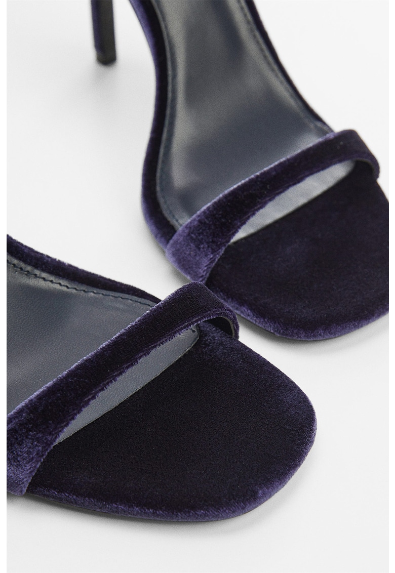 Sandale stiletto de catifea Viviane 1 Sandale stiletto de catifea Viviane