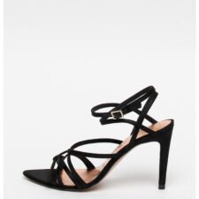 Sandale stiletto de piele intoarsa ecologica Relana