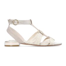 Sandale stralucitoare cu bareta pe glezna