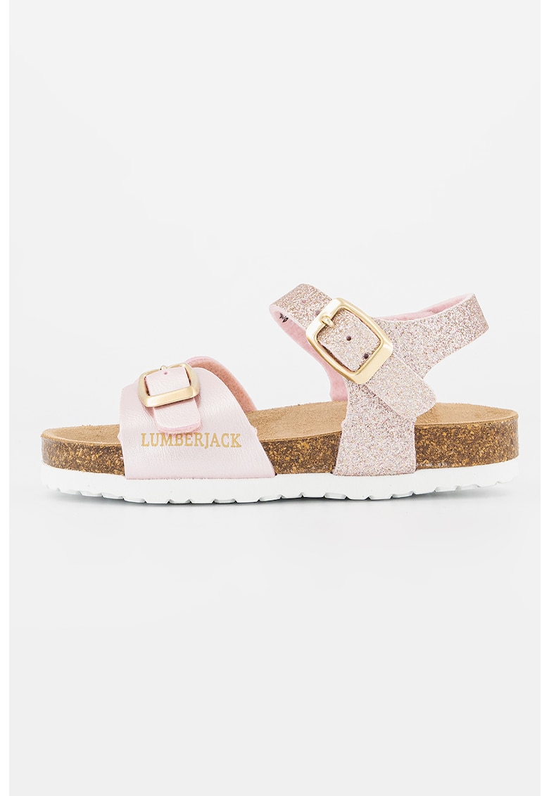 Sandale stralucitoare cu catarame ajustabile 1 Sandale stralucitoare cu catarame ajustabile