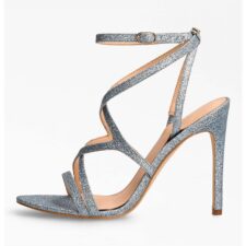 Sandale stralucitoare cu toc stiletto Fennela