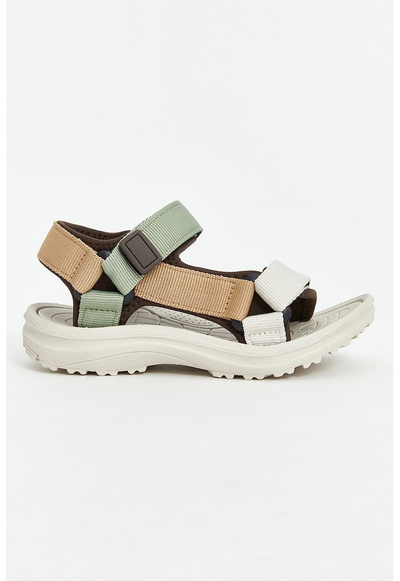 Sandale textile cu talpa plata 1 Sandale textile cu talpa plata