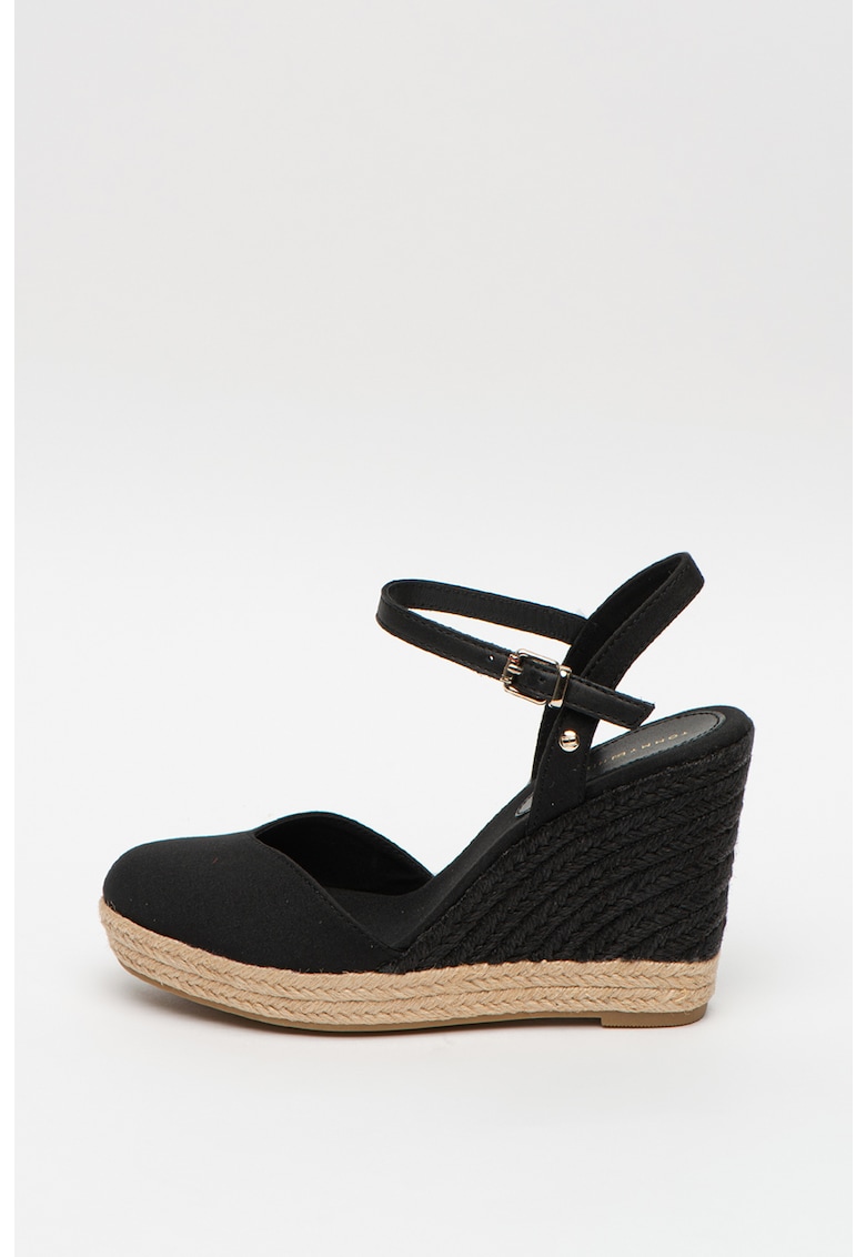 Sandale tip espadrile cu garnituri de piele Basic Closed Toe 1 Sandale tip espadrile cu garnituri de piele Basic Closed Toe