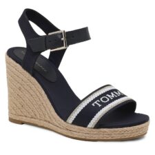 Sandale tip espadrile cu logo