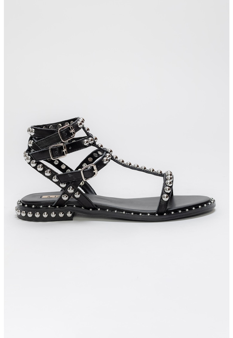 Sandale tip gladiator din piele cu tinte Dimple 1 Sandale tip gladiator din piele cu tinte Dimple