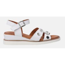 Sandale uni wedge din piele