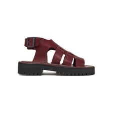 Sandale unisex  D031 715 - Piele naturala - 37 EU - Visiniu