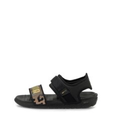 Sandale velcro cu logo si animal print Softride