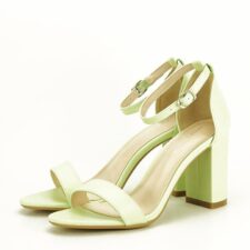 Sandale verzi cu toc gros Ingrid 125 8307