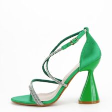 Sandale verzi elegante cu toc conic BD116 130 15005