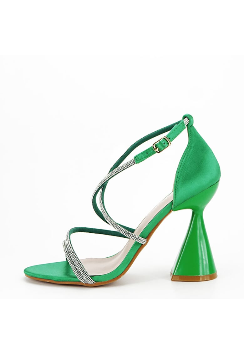 Sandale verzi elegante cu toc conic BD116 130 15005 1 Sandale verzi elegante cu toc conic BD116 130 15005