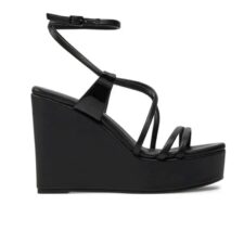 Sandale wedge - Negru