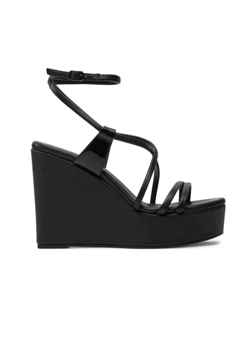 Sandale wedge - Negru 1 Sandale wedge - Negru