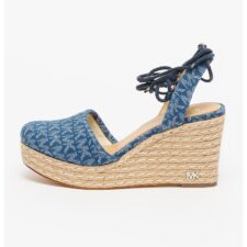 Sandale wedge cu aplicatie de iuta impletita Margie