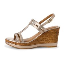 Sandale wedge cu barete