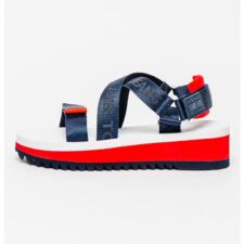 Sandale wedge cu benzi velcro