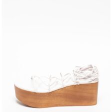 Sandale wedge cu design petrecut Bondage