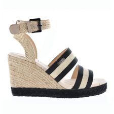 Sandale wedge cu iuta impletita