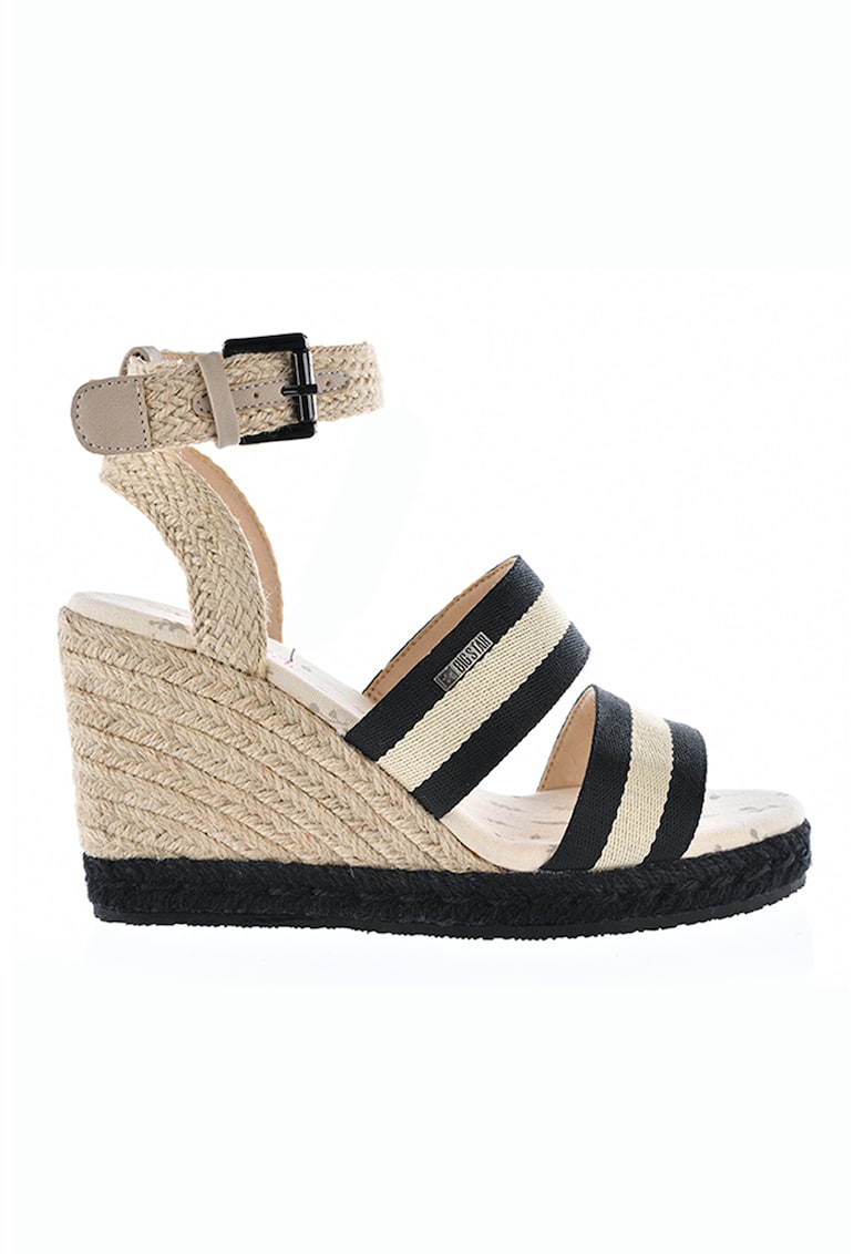 Sandale wedge cu iuta impletita 1 Sandale wedge cu iuta impletita
