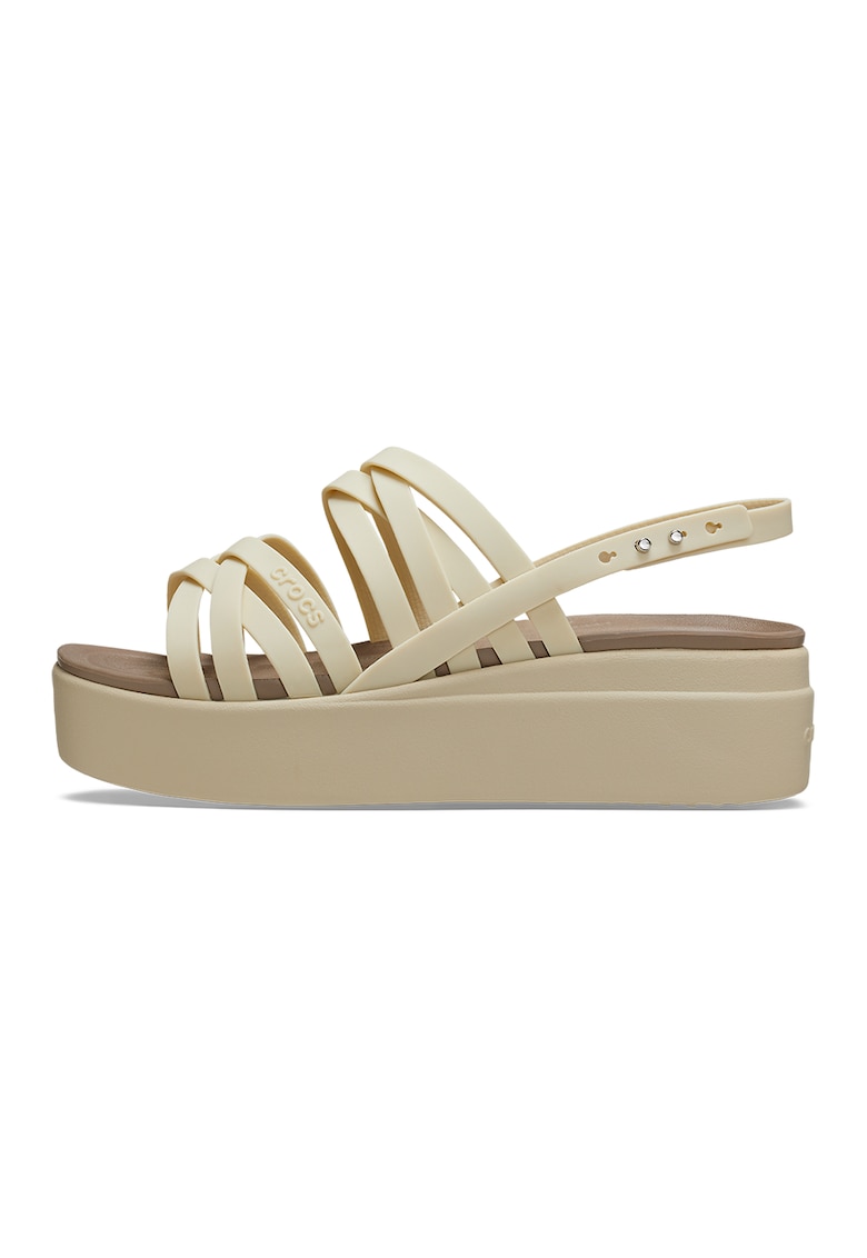 Sandale wedge cu logo Brooklyn 1 Sandale wedge cu logo Brooklyn
