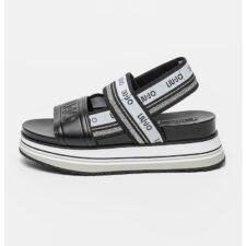 Sandale wedge cu logo Frida