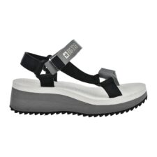 Sandale wedge cu model colorblock