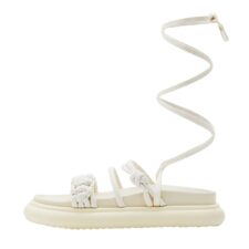 Sandale wedge cu model petrecut