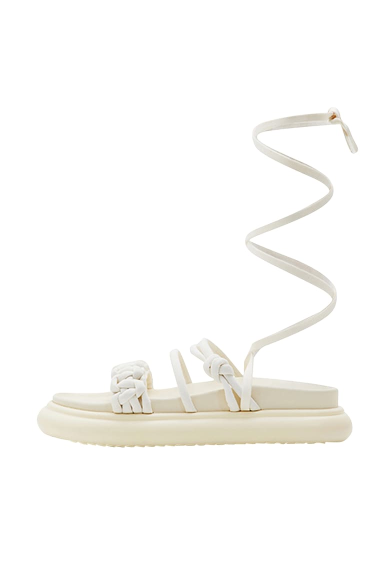 Sandale wedge cu model petrecut 1 Sandale wedge cu model petrecut