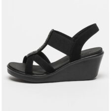 Sandale wedge cu strasuri Rumble On - Glammed Up