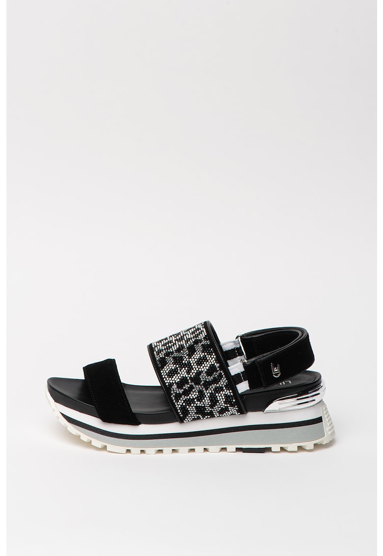 Sandale wedge cu strasuri Wonder 1 Sandale wedge cu strasuri Wonder