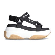 Sandale wedge cu velcro June