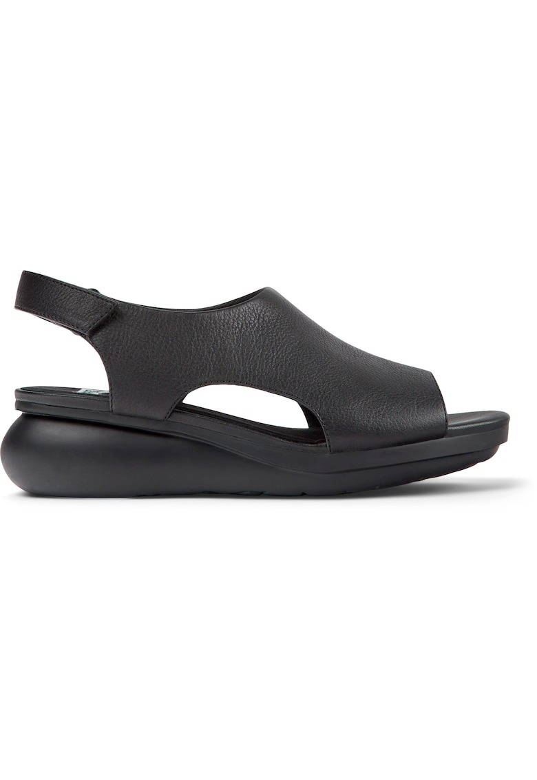 Sandale wedge de piele 212887 Balloon - Negru - 1 Sandale wedge de piele 212887 Balloon - Negru -