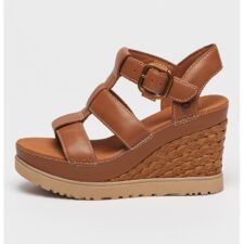 Sandale wedge de piele Abbot
