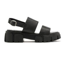 Sandale wedge de piele Demi