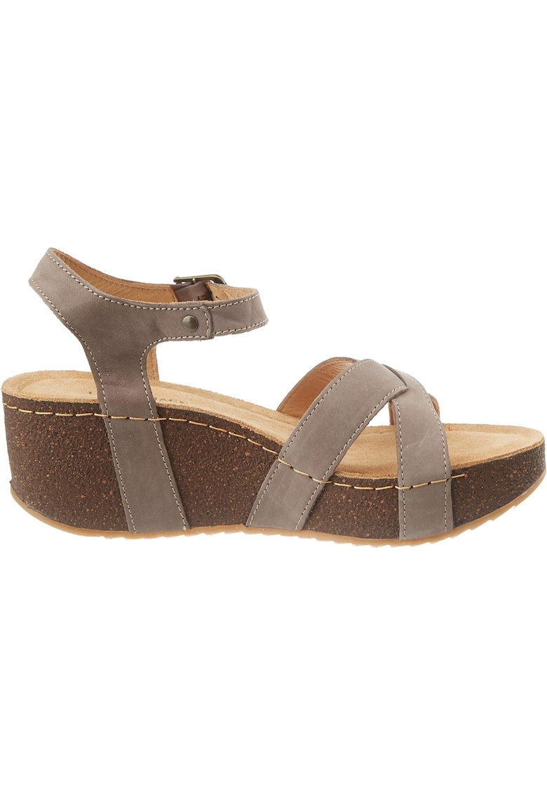 Sandale wedge de piele Dolly - 1 Sandale wedge de piele Dolly -